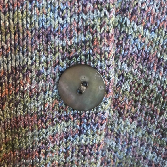 Talbots button down cardigan multicolor - Picture 4 of 8